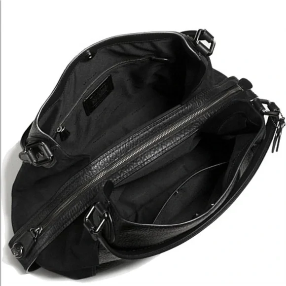 DESIGNER: Coach mixed leather Edie bag - Picture 17 of 17